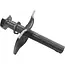Falkx Plaat en lange bout voor fietsstandaard - 55x25x2 mm plaat - 70 mm bout - M10 maat