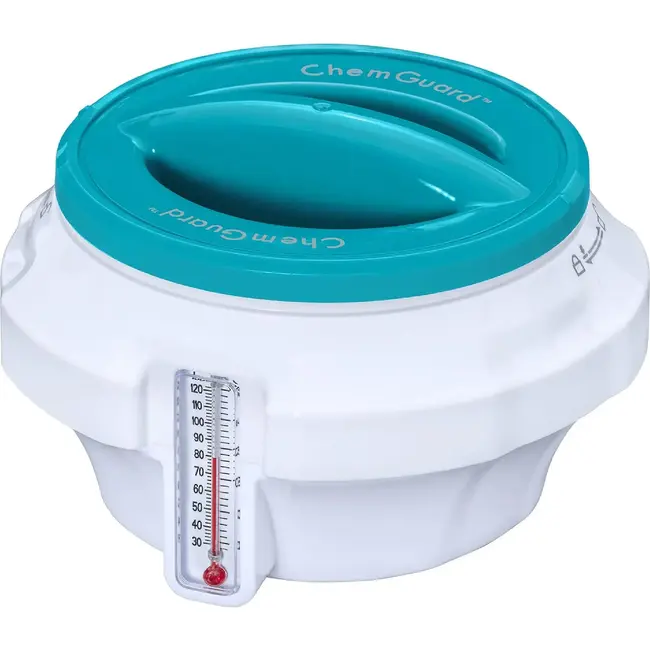 Bestway Drijvende chloordispenser voor zwembad met beschermende handschoen en vergrendeling