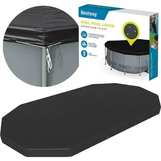 Bestway Zwembad afdekhoes 427 x 250 cm met drainagegaten en touwbevestiging