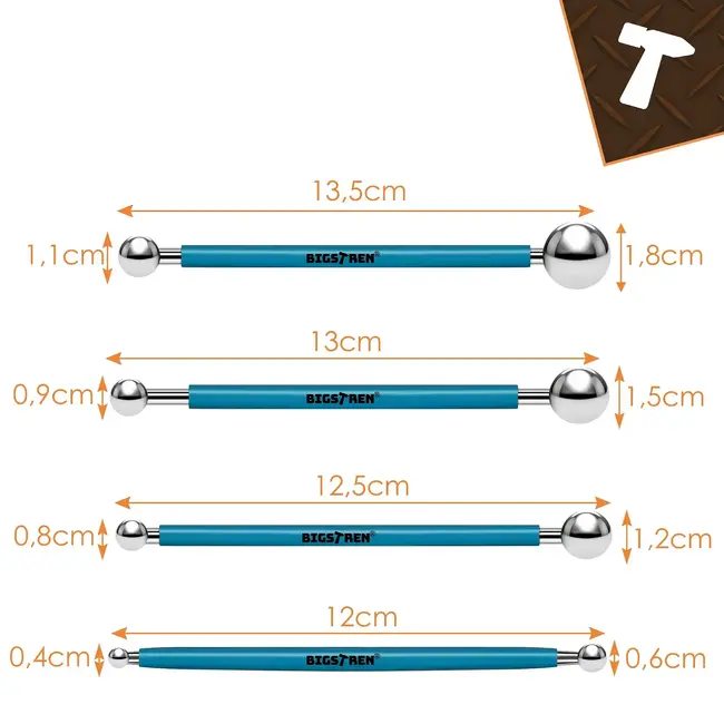 Bigstren Siliconenstrijkers set 4-delig voor voegen, kit, acryl en afdichtmiddelen
