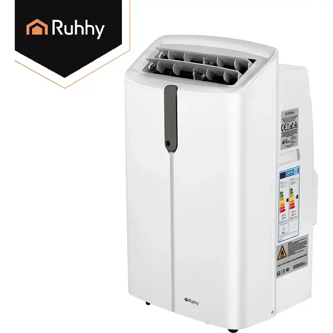 Ruhhy Mobiele airco 3,5 kW met wifi, verwarming, ontvochtiger en ventilatie