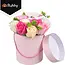 Ruhhy Flower box decoratie 23 cm in elegante ronde cadeau box voor binnen