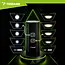 Trizand LED fietslamp 1300 lumen met achterlicht, powerbank en 13 standen voor de fiets