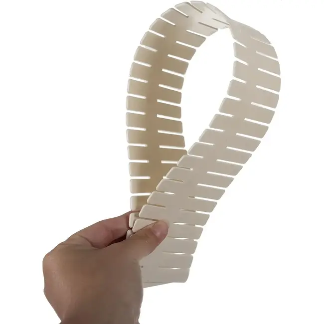 Ruhhy Lade organizer 4 stuks beige verstelbaar en knipbaar voor keuken, kast, kantoor en lade
