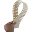 Ruhhy Lade organizer 4 stuks beige verstelbaar en knipbaar voor keuken, kast, kantoor en lade