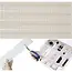 Ruhhy Lade organizer 4 stuks beige verstelbaar en knipbaar voor keuken, kast, kantoor en lade