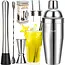 Ruhhy Cocktail shaker set 6-delig met 700 ml shaker, muddler, barmaatje en schenktuiten