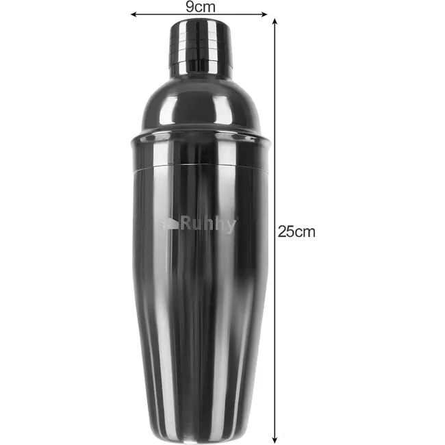 Ruhhy Cocktail shaker set 6-delig met 700 ml shaker, muddler, barmaatje en schenktuiten