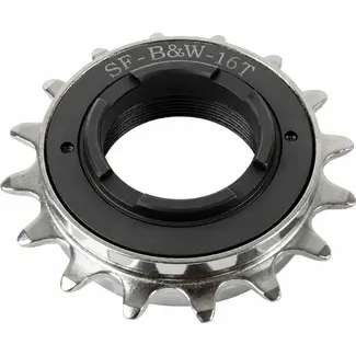 M-Wave 16T stalen freewheel - single speed - zwart - 1/2 x 1/8" kettingmaat