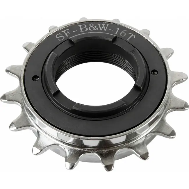 M-Wave 16T stalen freewheel - single speed - zwart - 1/2 x 1/8" kettingmaat