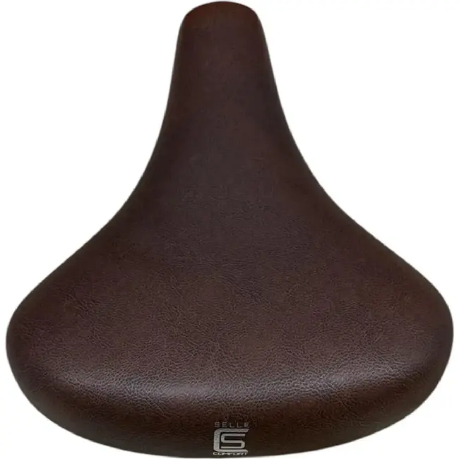 Selle Comfortabel retro fietszadel - bruin - 25x21,6 cm - unisex
