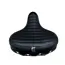 Selle Comfortabel fietszadel - waterdicht - lichtgewicht - geribbeld zwart - 270 mm x 240 mm