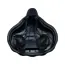 Selle Comfortabel fietszadel - waterdicht - lichtgewicht - geribbeld zwart - 270 mm x 240 mm