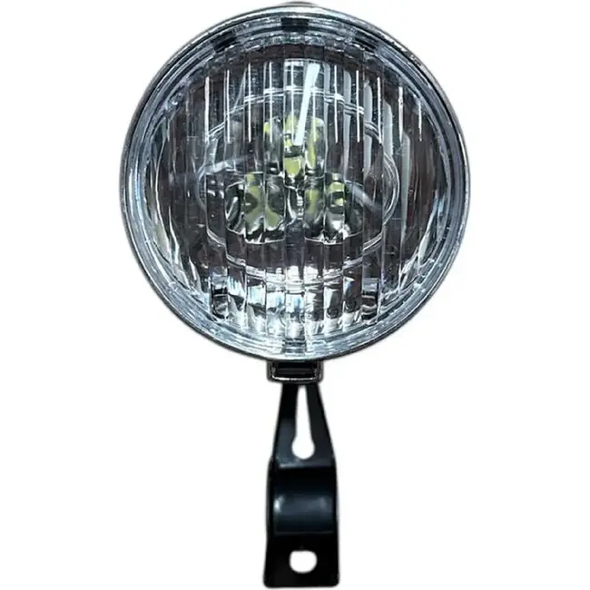 Falkx LED koplamp - hoge lichtsterkte - laag energieverbruik - zwart - inclusief batterijen en montagebeugel
