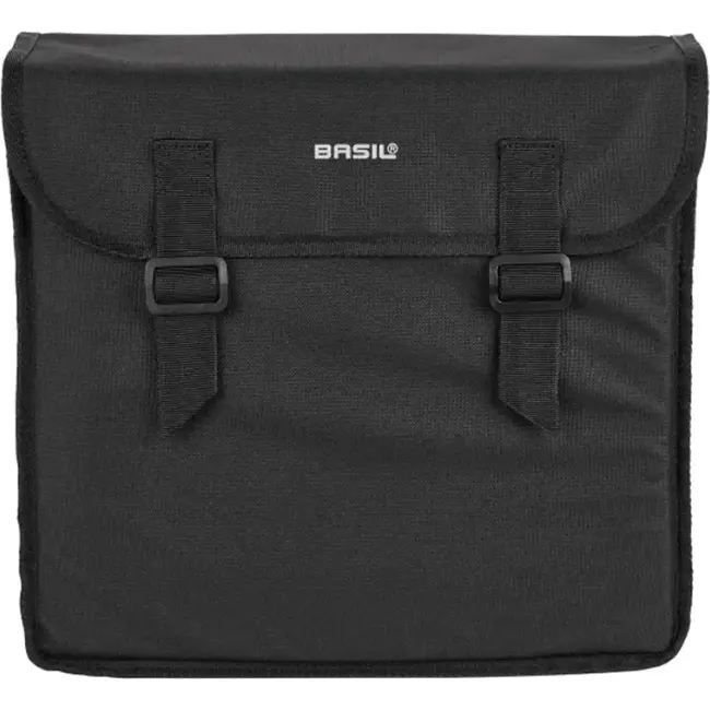 Basil Dubbele fietstas - 35L - waterafstotend polyester - reflecterende details - zwart