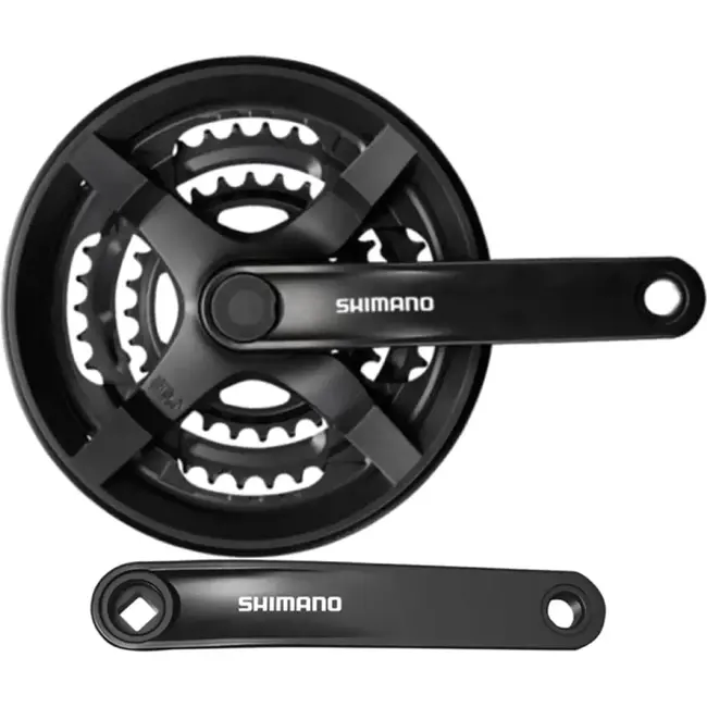 Shimano Crankstel 6/7/8-speed - 48/38/28T - 170mm - Universeel - Betrouwbare Schakeling