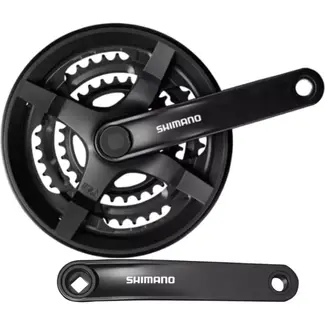 Shimano Crankstel 6/7/8-speed - 48/38/28T - 170mm - Universeel - Betrouwbare Schakeling
