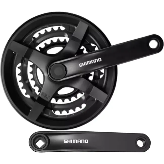 Shimano Crankstel 6/7/8-speed - 48/38/28T - 170mm - Universeel - Betrouwbare Schakeling
