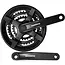 Shimano Crankstel 6/7/8-speed - 48/38/28T - 170mm - Universeel - Betrouwbare Schakeling