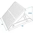 ProPlus Inklapbare wielkeg - metaal - 130 x 80 mm - rood - max. 1000 kg