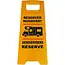 ProPlus Markeerbord "Gereserveerd" - Opvouwbaar - Hoogte 58 cm - Geel