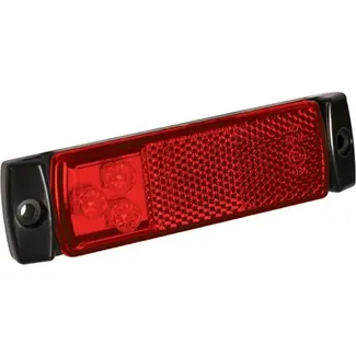 ProPlus Markeringslamp - LED - Waterdicht - Rood - 126 x 30 mm - 12/24V