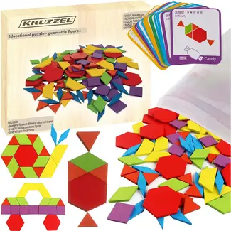 Kruzzel Geometrische Puzzel: Educatief Speelplezier voor Kinderen
