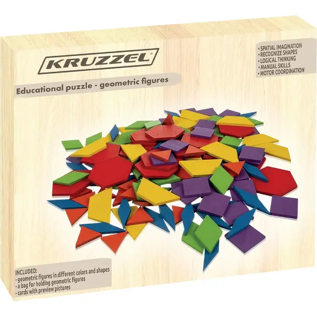 Kruzzel Geometrische Puzzel: Educatief Speelplezier voor Kinderen
