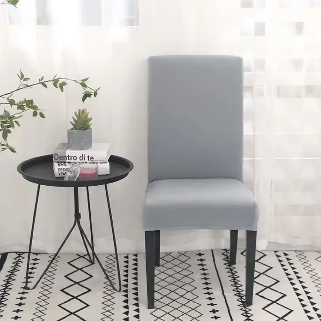 Ruhhy Grijze Velours Stoelhoes: Universele Bescherming en Elegantie