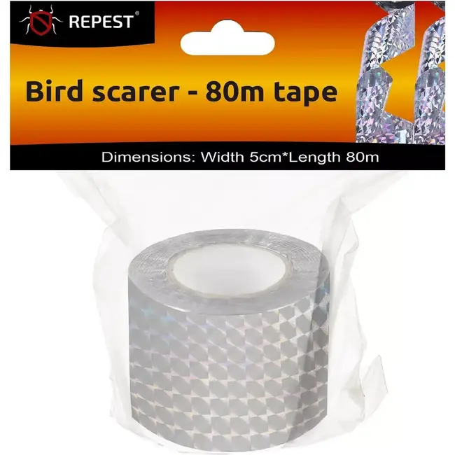 Repest Holografische Vogelafschriktape 80m - Veilige en Effectieve Vogelverjaging