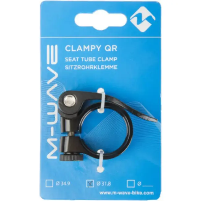 M-Wave Zadelpenklem - Snelspanner - Aluminium - 34.9mm - Zwart