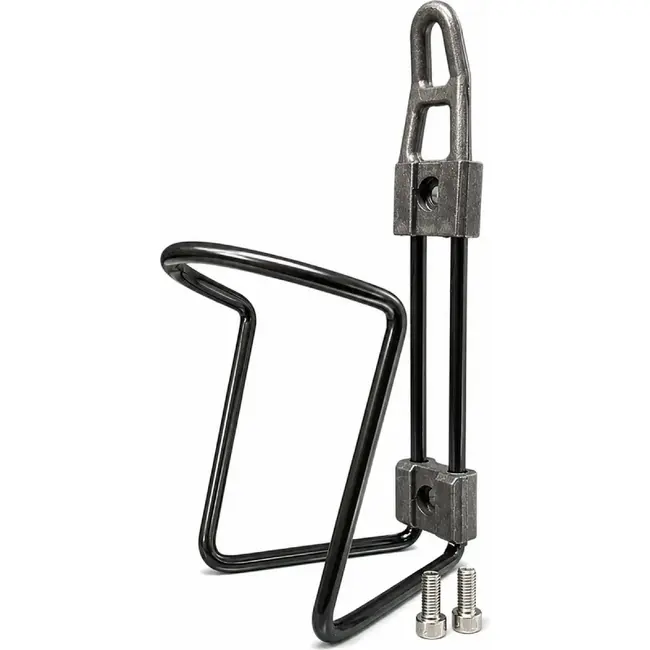 Falkx Aluminium bidonhouder - lichtgewicht en duurzaam - zwart - geschikt voor 500ml tot 750ml bidons
