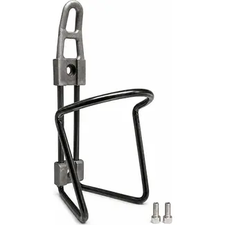Falkx Aluminium bidonhouder - lichtgewicht en duurzaam - zwart - geschikt voor 500ml tot 750ml bidons