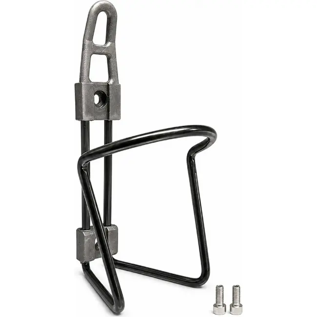 Falkx Aluminium bidonhouder - lichtgewicht en duurzaam - zwart - geschikt voor 500ml tot 750ml bidons