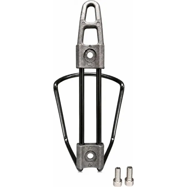 Falkx Aluminium bidonhouder - lichtgewicht en duurzaam - zwart - geschikt voor 500ml tot 750ml bidons