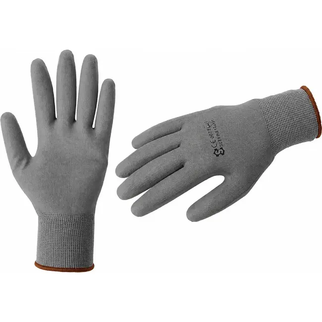 Sacobel Flexibele werkhandschoenen - PU coating - Maat 8 - Hoge grip en gevoeligheid