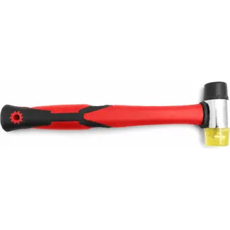 Benson Rubber/kunststof hamer - vervangbare kop - glasvezel handvat - Ø 30 mm