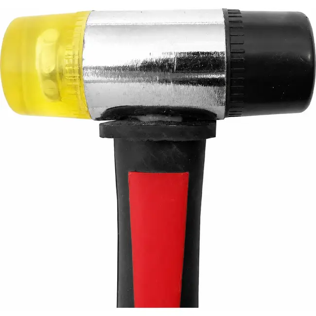 Benson Rubber/kunststof hamer - vervangbare kop - glasvezel handvat - Ø 30 mm