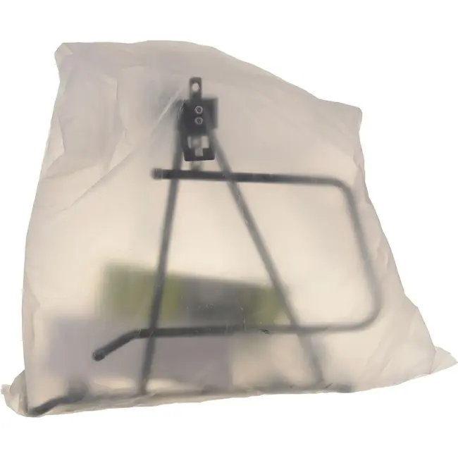 Trizand Zwarte aluminium fietsbagagedrager tot 25 kg voor 24-29 inch fietsen met schijfremmen