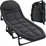 Trizand opvouwbaar veldbed met matras – verstelbare rugleuning, draagvermogen 150 kg, voor camping of thuis