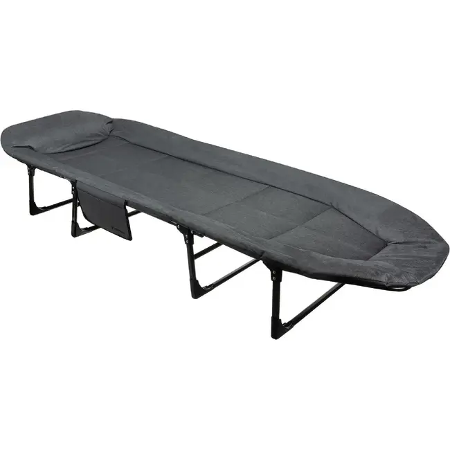 Trizand opvouwbaar veldbed met matras – verstelbare rugleuning, draagvermogen 150 kg, voor camping of thuis