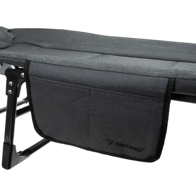 Trizand opvouwbaar veldbed met matras – verstelbare rugleuning, draagvermogen 150 kg, voor camping of thuis