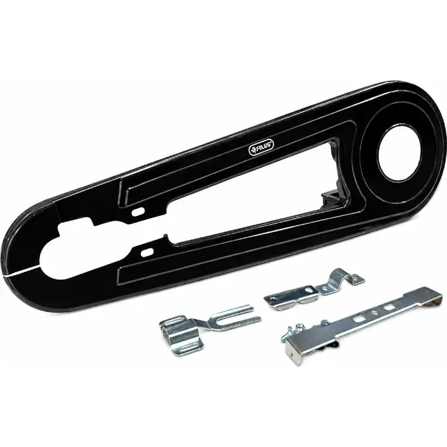 Falkx Kettingkast - Zwart - Inclusief bevestiging - Geschikt voor 26-28 inch fietsen