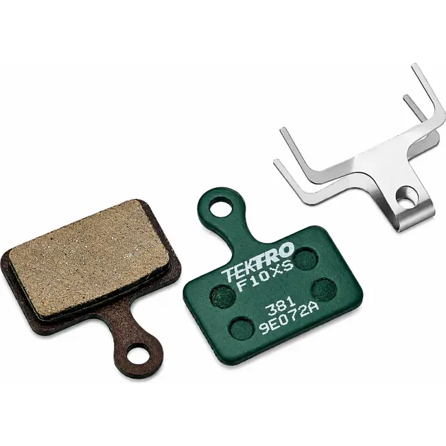 Tektro Schijfremblok - Resin compound - Geluidsarm - Staalplaat - Groen - 26x30mm - Per paar