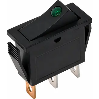 ProPlus Wipschakelaar LED - Groen - 12V/24V - Max. 10A - Compact - Kunststof