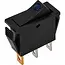 ProPlus Wipschakelaar LED - 10 x 25 mm - 12/24V - Max. 10A - Blauw