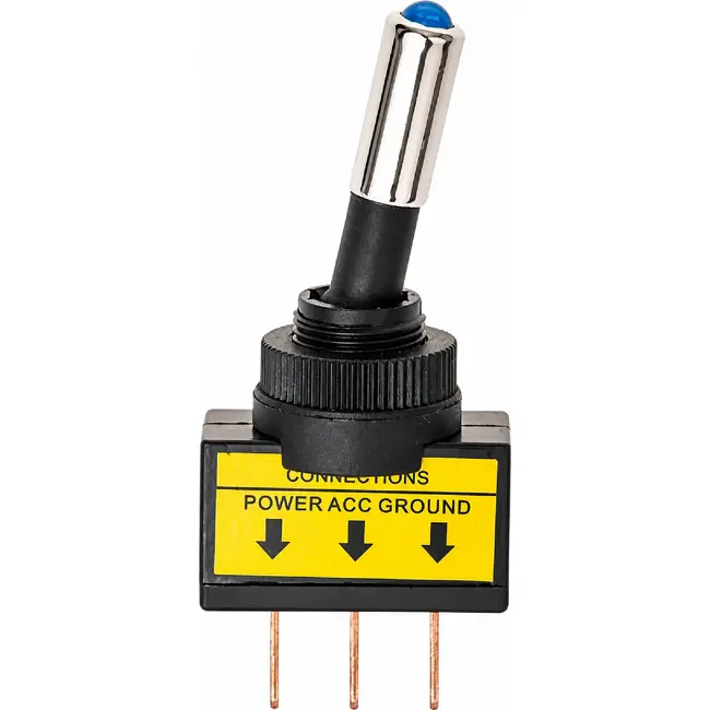 ProPlus LED tuimelschakelaar - 12V - Max. 20A - Blauw - 12 x 27 mm