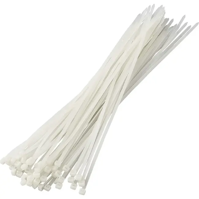 ProPlus Kabelbinders - 300 x 3,5 mm - 50 stuks - Wit - Hoge treksterkte - Breed temperatuurbereik