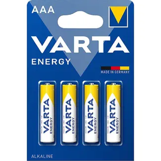 Varta Set van 4 alkaline batterijen - LR03/AAA - 1,5 Volt - Langere levensduur - Betrouwbare prestaties