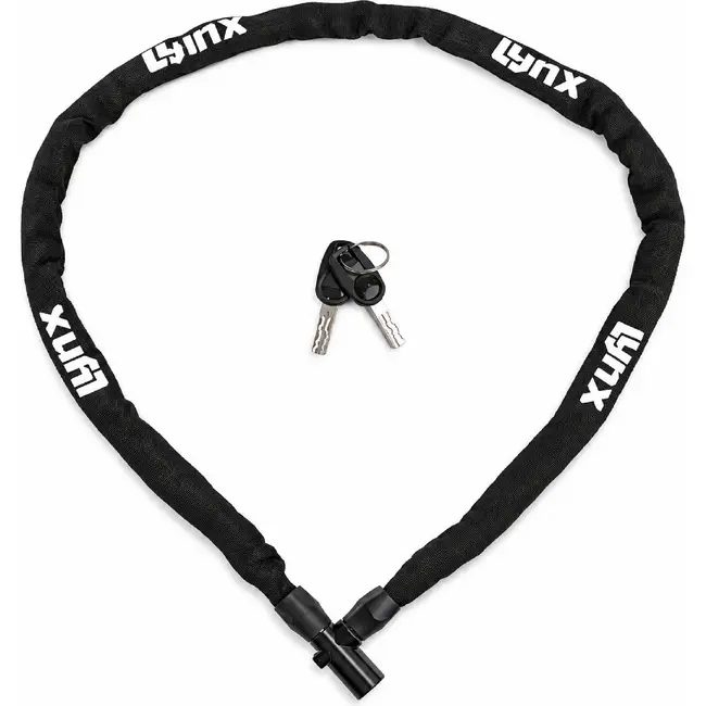 Lynx Kettingslot - Gehard Staal - Auto-Click Systeem - 100 cm - Zwart